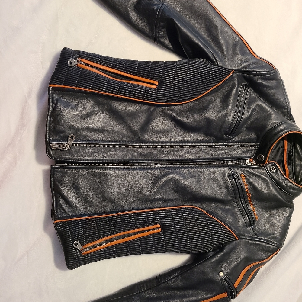 Genuine Leather Harley Davison Riding Jacket